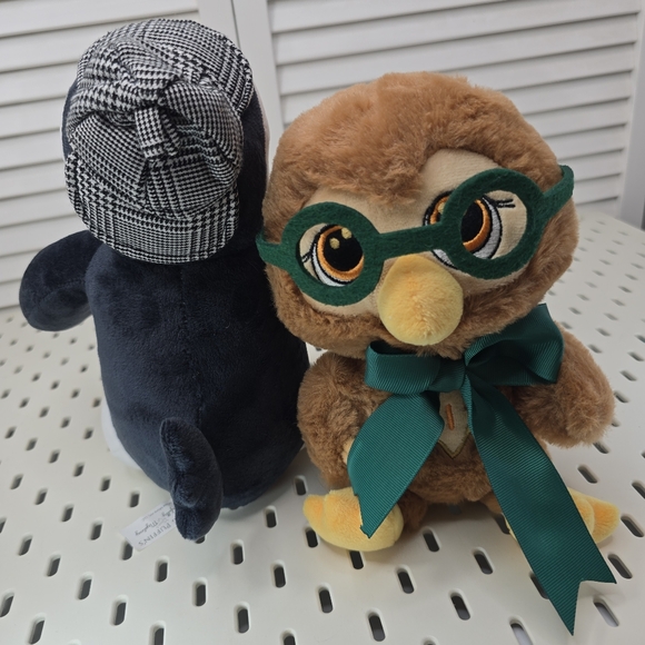 YOUNG PUFFIN & THE MONSTER Plush Toy Set Owl & Puffin Storybook Duo Collector's‎ - Picture 9 of 9